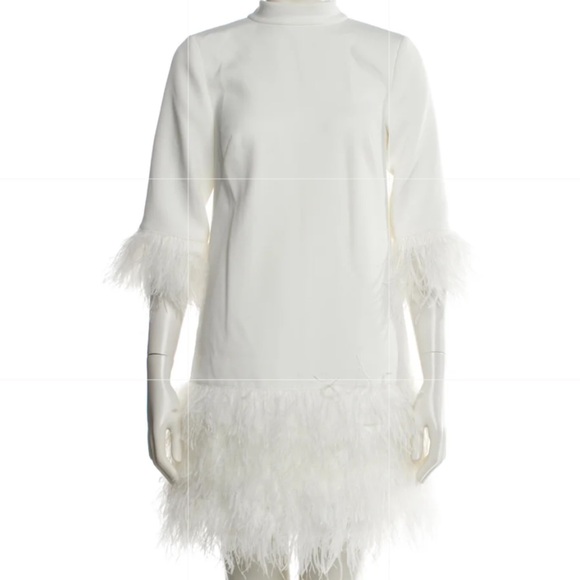 Kate Spade White Feather Trim Mini Dress | Old Hollywood Style
Size 0 - Picture 10 of 11